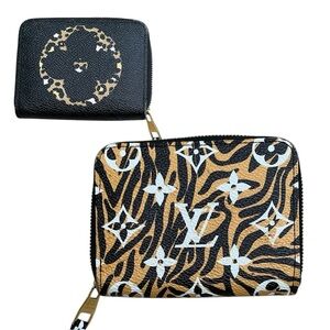 Louis Vuitton Limited Edition Black and Gold Jungle Zip Wallet​​